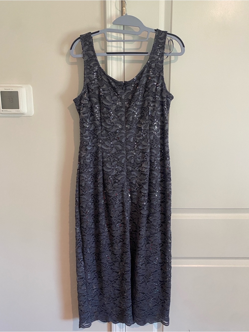 Alex Evenings grey lace Dress and Cardigan